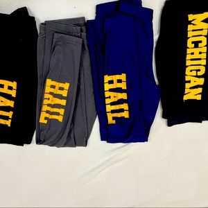 University of Michigan legging bundle 💛💙〽️